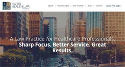 Desktop Screenshot of pacifichealthlaw.com