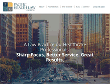 Tablet Screenshot of pacifichealthlaw.com